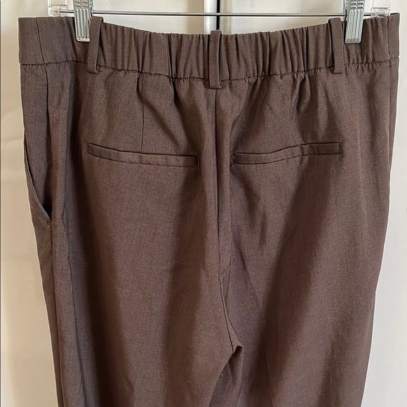 H&M NWOT Brown Ankle High Waist Tailored Pants, Size 14 - Picture 7 of 7